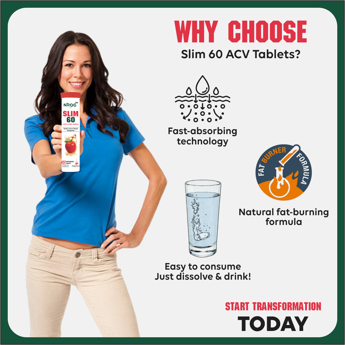 Nirog Slim 60 Weight Management Capsules - Pack image